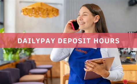 What time does daily pay deposit your paycheck - You can pay a fee of 3$ (free if next day) to transfer hours you've currently worked in the week to your bank account, as opposed to waiting for ...